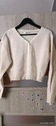 Sweter zapinany krótszy S