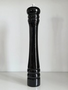 Młynek/pieprzniczka do pieprzu lub soli, 40 cm, drewno, czarny połysk
