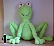 Pluszowa żabka ręcznie wykonana