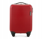 NOWA 55x36x20 WITTCHEN WALIZKA KABINOWA twarda czerwona abs 4 kółka