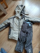 Kombinezon zimowy spodnie+ kurtka brązowy