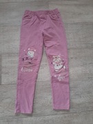 Spodnie różowe 128