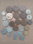 Stara Anglia duży zestaw monet!!