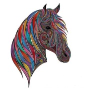 Nowe puzzle drewniane klocki KOŃ