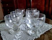 Klasyczne pucharki do lodów na nóżce 6 szt.