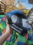 Kask motocyklowy RXR Racing z blendą przeciwsłoneczną – rozmiar L, czarny”