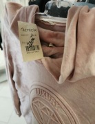 Dres welurowy z diamentem, róz, czarny, bezowy