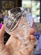 Kieliszki kryształowe do koniaku 6 szt koniakówki brandy prl Vintage retro 