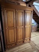 Drewniana szafa rustykalna - lite drewno - 145 cm x 193cm