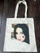 Torba bawełniana torebka tote bag cotton bawełna beżowa lana del rey 