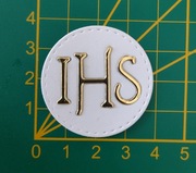 Hostia 38 mm Scrapki Komunia Święta IHS 