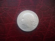 POLSKA  MONETA  2 zł 1932 r. GŁOWA KOBIETY JADWIGA (SREBRO ) zzm
