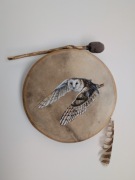 Bęben szamański z sową 