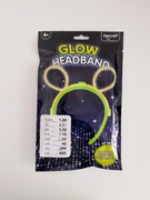 Ozdoba na głowę opaska świecąca w ciemności Uszy