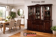 Witryna 180` Jadalnia Salon exclusive Dąb Orzech Włoski BEKAS Producent 