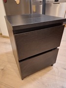 Ikea MALM komoda kontenerek organizer CZARNY pod biurko