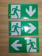 Piktogram do lamp, piktogramy, oprawy awaryjnej.