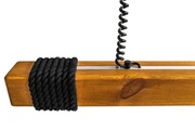 Drewniana lampa wisząca 