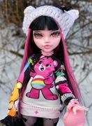 monster high lalka draculaura g3 ooak custom repaint