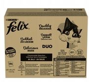 Karma mokra dla kota PURINA FELIX FANTASTIC DUO 120x85g Mix smaków