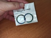 Kolczyki kółka wielokolorowe