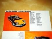 Chrysler & Simca Modelle 1971 prospekt reklamowy