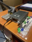 Lutownica GVM T12XS 72W jak nowa, dużo grotów  