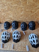 Kask rowerowy z tylną lampką Biały Czarny Noma Chirp rozmiar S/M/L