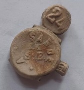 Plomba ołowiana kolejowa KKStB ALT SANDEZ (Stary Sącz) Austro-Węgry