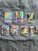 Zestaw 7 Kart Pokémon REPLIKI Kolekcjonerskie VMAX / TAG TEAM / GX