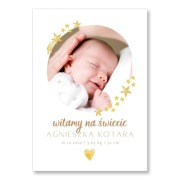 Metryczka ze zdjęciem dziecka Plakat A4 do druku