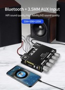 Wzmacniacz audio amplituner 2.1 2x50W + 100W subwoofer BT 5.0 AUX