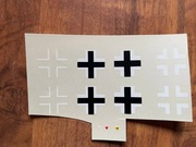 Kalkomania Balkenkreuz (Messerschmitt Bf-109) skala 1:48