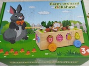 MONTESORI DREWNIANA GRA SORTER WARZYWNIAK