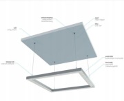 zawiesie linki profil aluminiowy do led kpl 1250mm