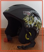 CZARNY KASK NARCIARSKI/SNOWBOARDOWY DZIECIĘCY DLA DZIECKA