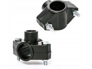 NOWA OPASKA OBEJMA SIODŁOWA NA RURĘ PE PP 32 x 1/2'' GW