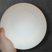 Talerz gipsowy 22 cm - baza dekoracyjna, ozdobny karbowany brzeg