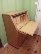 Drewniany sosnowy sekretarzyk- biurko 