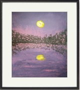 Obraz akrylowy "Księżycowa noc" z certyfikatem autentyczności i sygnaturą