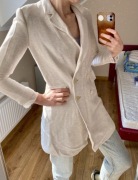 Zara wiosenny przejściowy płaszcz żakiet marynarka Xs S