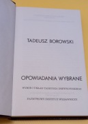 T. Borowski Opowiadania wybrane