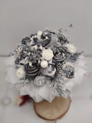 FLOWER BOX Z ZAPACHOWYCH ŚWIEC SOJOWYCH HANDMADE ELEGANCKI ŚWIĄTECZNY 