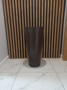 Donica z polietylenu brąz 70cmx35 cm