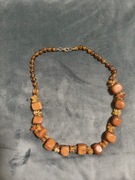 Naszyjnik, korale, kamień naturalny, jaspis