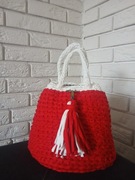 Torebka wykonana ręcznie na szydełku