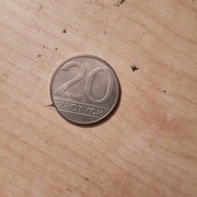 Moneta 20 zł PRL  1989r