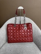 Christian Dior Panarea – czerwona pikowana torebka