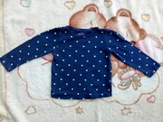 Granatowa bluzka w serca serduszka Reserved 116