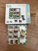 Bierki kółko krzyżyk gra magnetyczna koty psy logiczna zręcznościowa